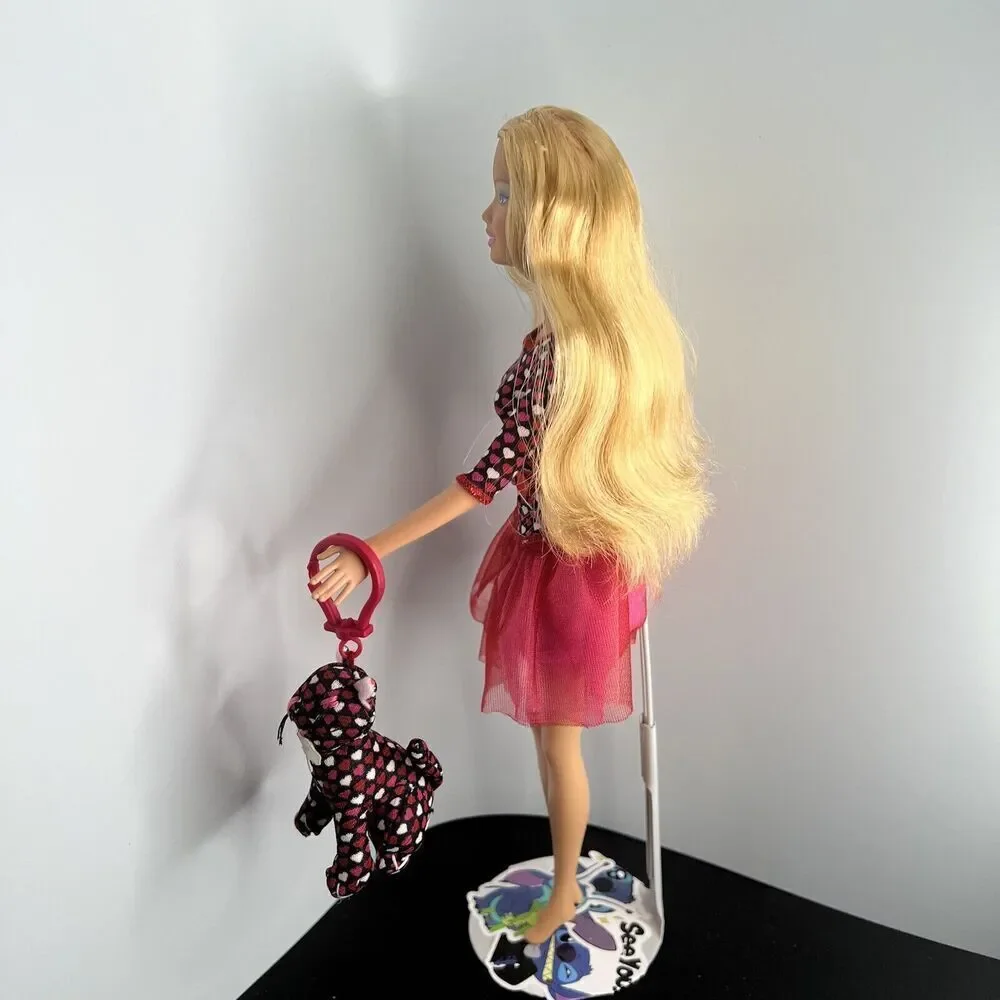 BARBIE XO Valentine Blonde Doll 2007 Valentine’s Day W/ Kitty Cat MO926